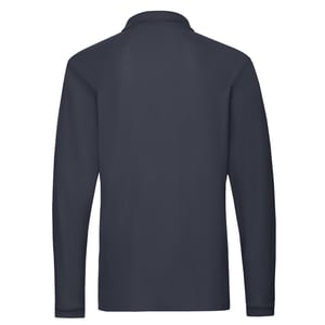 Fruit of the Loom Heren Premium Pique Poloshirt met lange mouwen (Deep Navy)