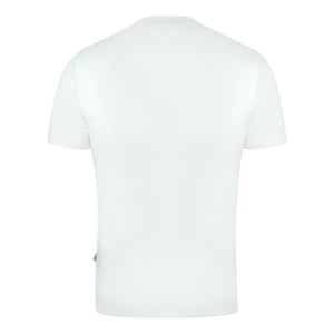Gewoon wit T-shirt met logo van Cavalli