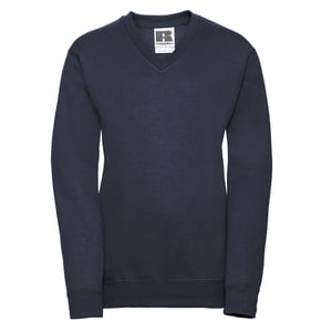 Russell Collection Sweatshirt met V-hals voor kinderen/Kinderen (Franse marine)