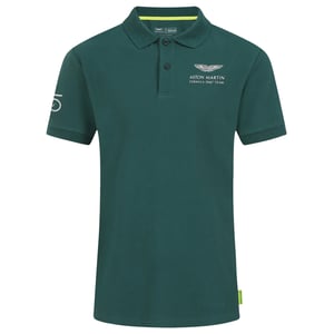 Aston Martin F1 Sebastian Vettel Coureur Heren Groen Poloshirt
