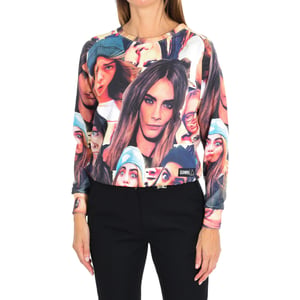 Damessweatshirt met lange mouwen en ronde hals 15S2LJ24