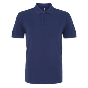 Asquith & Fox Heren Poloshirt met korte mouwen (Denim)
