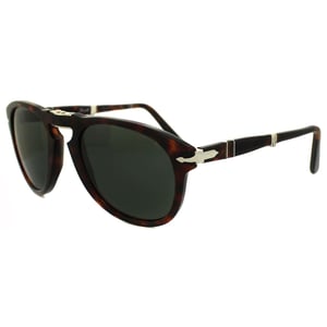 PERSOL Zonnebril PO0714 24/31 HAVANA GROENE VOUWEN 54 MM