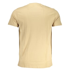Cavalli Class Bold Zwarte Logo Beige T-Shirt