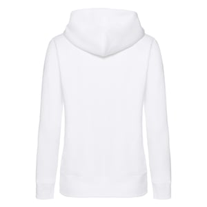 Fruit of the Loom Dames/Dames Premium Sweat Hoodie (Wit)