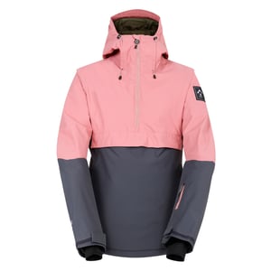 Dare 2B Dames/Dames Snowburst Overhead Ski Jas (Stoffig roze/Ebbenhoutgrijs)