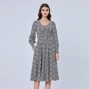 Midi Tea -jurk met Liberty Print