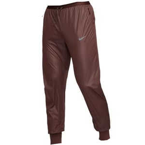 Nike effen donkerbruine hardloopbroek