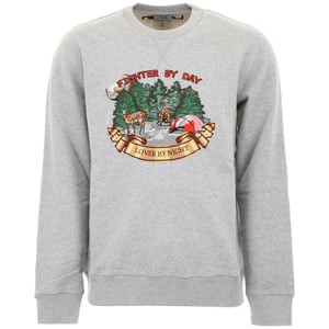 Lanvin Fighter By Day Lover By Night Forest grijze trui