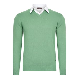 Cappuccino Italia Trui Mock Pullover Groen