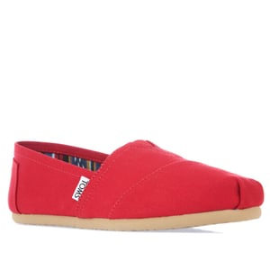 Dames Toms Classics Canvas Pumps in Rood