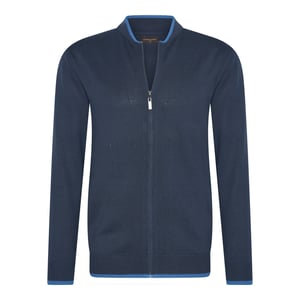 Cappuccino Italia Sweaters Full Zip Cardigan Blauw