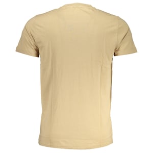 Cavalli Class Dapper Zwart Logo Beige T-Shirt