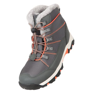 Mountain Warehouse Comet Waterdichte Sneeuwlaarzen voor Kinderen/Kinderen (Grijs/Oranje)