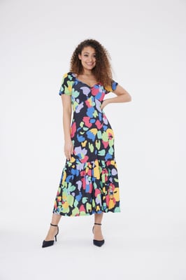 Fleur Veelkleurige Maxi Dress