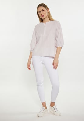 Dreimaster Blouse Dames Lichtpaars gebroken wit