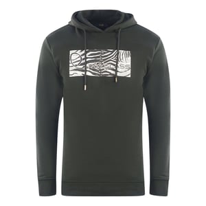 Cavalli Class Zebra Print Logo Zwarte Hoodie