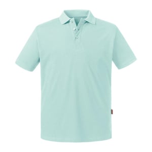 Russell Heren Zuivere Organische Polo (Aqua)