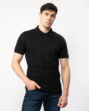 BOSS Orange Passenger Heren Stretch-Katoen Slim-Fit Polo met Logo Patch NOS
