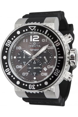 Invicta Pro Diver 26732 Heren Horloge - Quartz Uurwerk - Roestvrij Staal met zwarte Wijzerplaat - 52mm