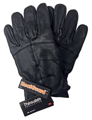 3m Dunsulate lederen winterhandschoenen voor heren - Zwart