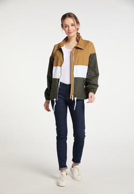 Dreimaster Windbreaker boundry Dames Donker zand olijf