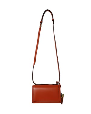 Loewe Kleine Barcelona Schoudertas in Oranje Leer