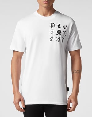 T-Shirt Ronde Hals Gothic Plein