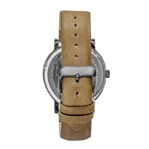 Vereenvoudig de 7000 lederen band horloge