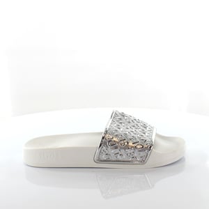 Slydes Sky Dames Wit/Zilver Sliders