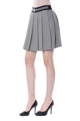 BYBLOS Dames Zwarte/Witte Viscose Rok