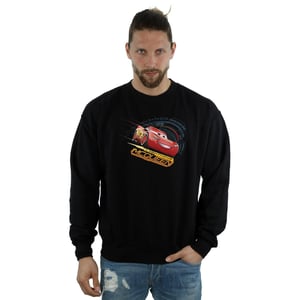 Disney Heren Cars Bliksem McQueen Sweatshirt (Zwart)