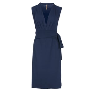 Mouwloze Empire Line-jurk in Marineblauw