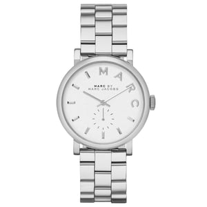 Marc Jacobs MBM3242 Baker zilver dameshorloge