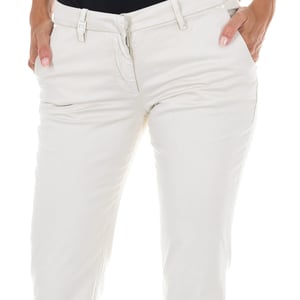 Lange Chinese broek met rechte zomen 70DBF0028-R123 vrouw