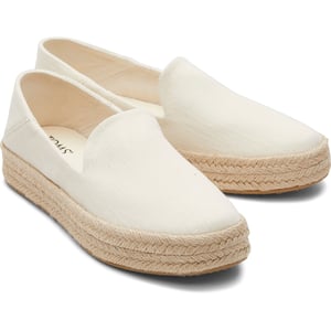 TOMS Carolina 100% Katoen Dames Espadrilles Naturel