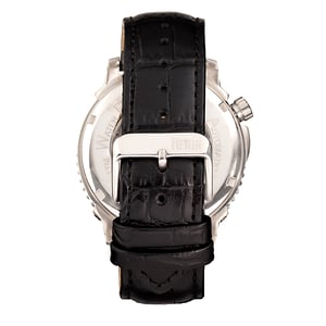 Reign Bauer automatisch semi-skelet lederen band horloge