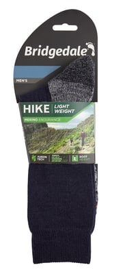 Bridgedale - Heren Wandel Lichtgewicht Merino Sokken - Marine / Grijs
