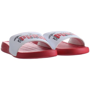 Puma Popcat Tokyo Heren Wit/Rode Sliders