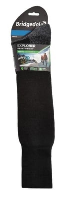 Bridgedale - Heren Outdoor Merino Wol Kniekousen - Zwart