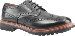 Cotswold Quenington Commando Zwarte Leren Veterschoenen Voor Heren