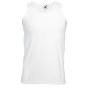 Fruit Of The Loom Heren Atletisch Mouwloos Hemd / Tanktop (Wit)