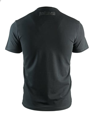 Gewoon Cavalli zwart T-shirt met slangenlogo