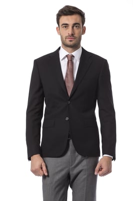 Billionaire Italian Couture Herenblazer van zwarte wol