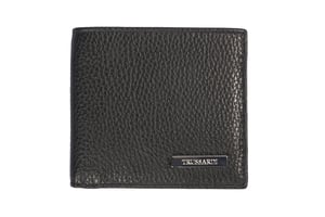 Trussardi Heren Portemonnee zwart leer