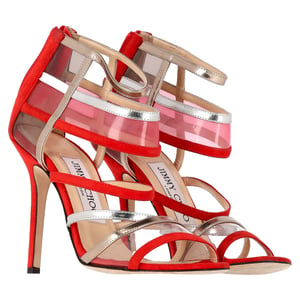 Jimmy Choo Maitai Sandalen in Rode Suede