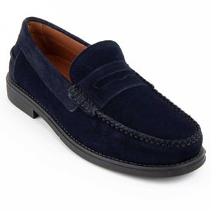 Purapiel Mocassin Moretto4 Blauw