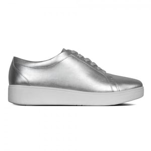 RALLY Dames Leren Sneakers Zilver