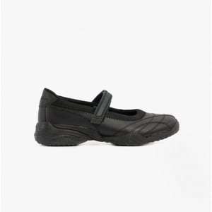 VELOCITY POUTY Meisjes Leren School schoenen Zwart