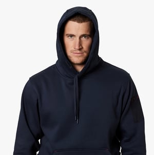 Hard Yakka FLANELLEN FLEECE Heren Sweatshirt Marineblauw